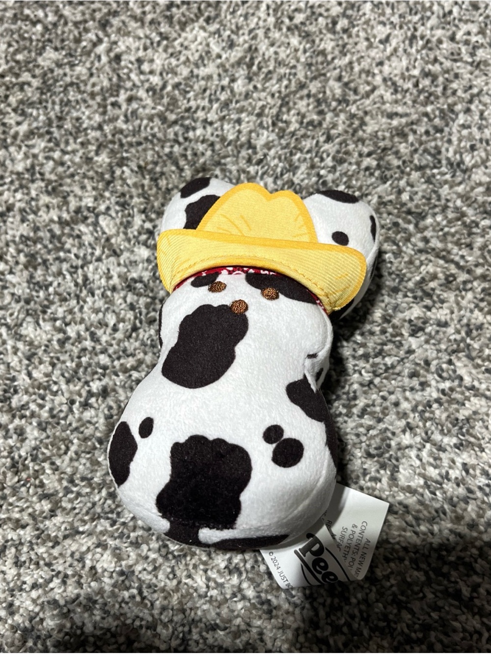 Peeps Black & White Cow Cowboy Easter Bunny Rabbit Stuffed Western Plush 2024
